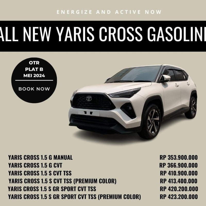 Toyota All New Yaris Cross Gasoline